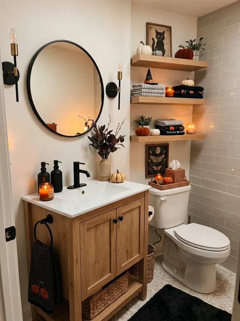 Halloween Bathroom Touches