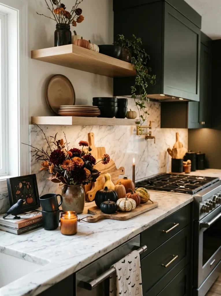Halloween Kitchen Styling