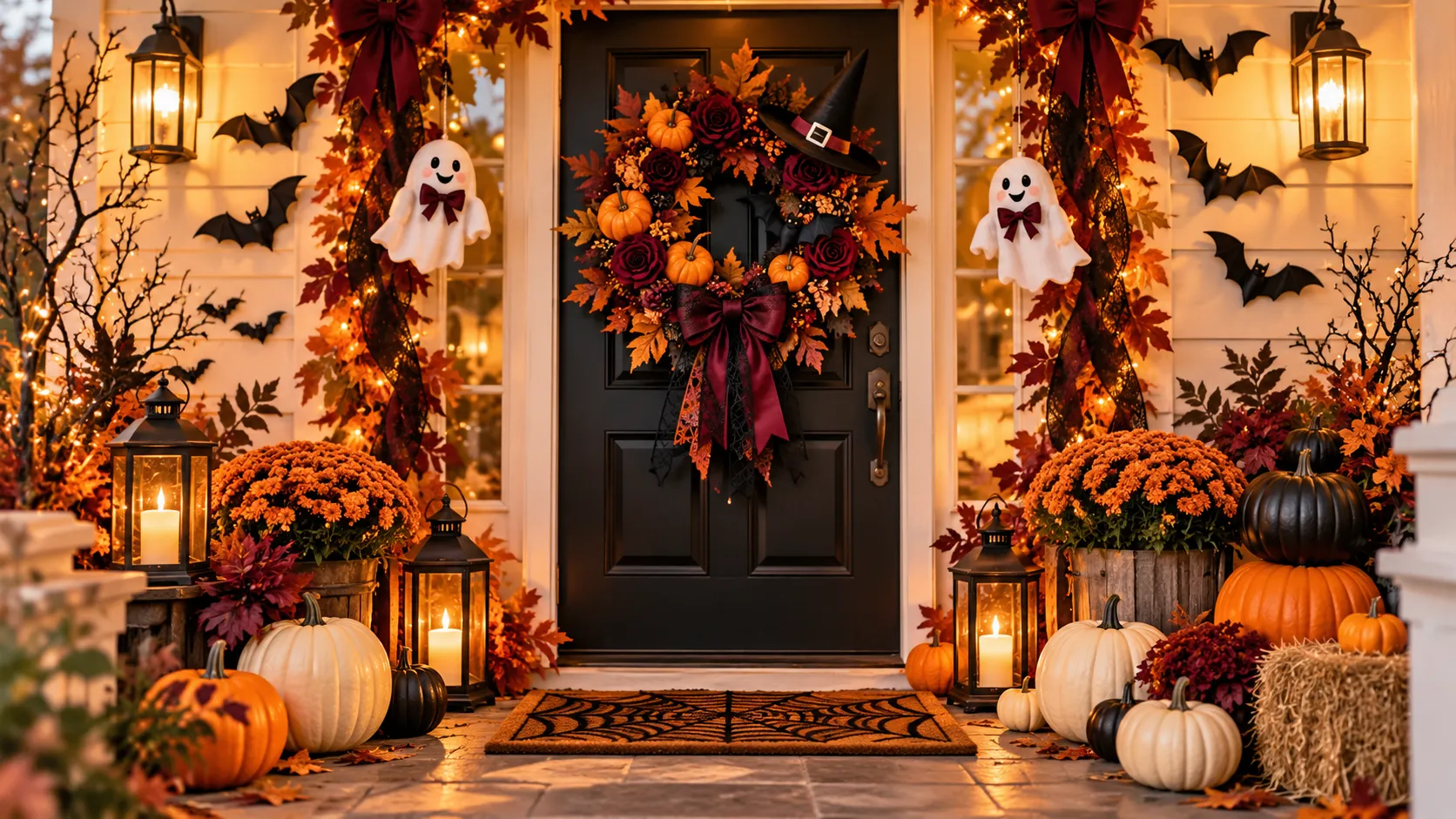 Halloween door decor