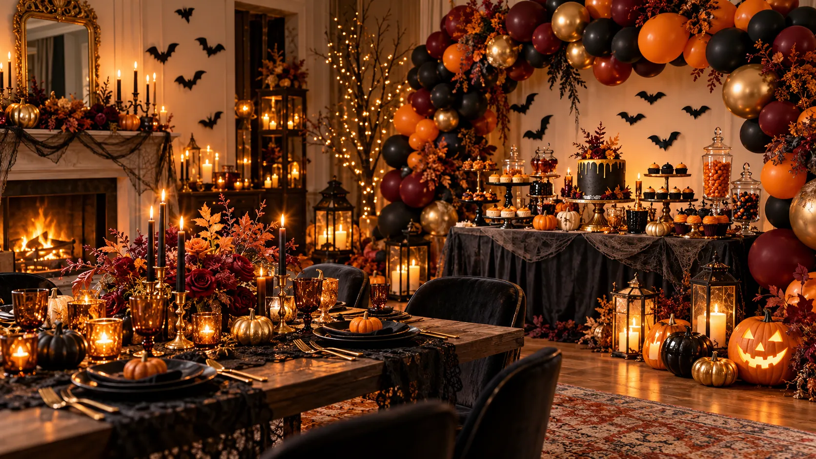 Halloween party decor