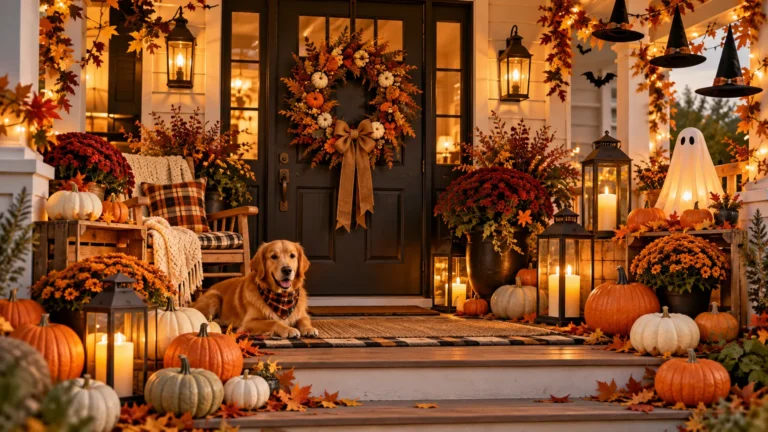 Halloween porch decor