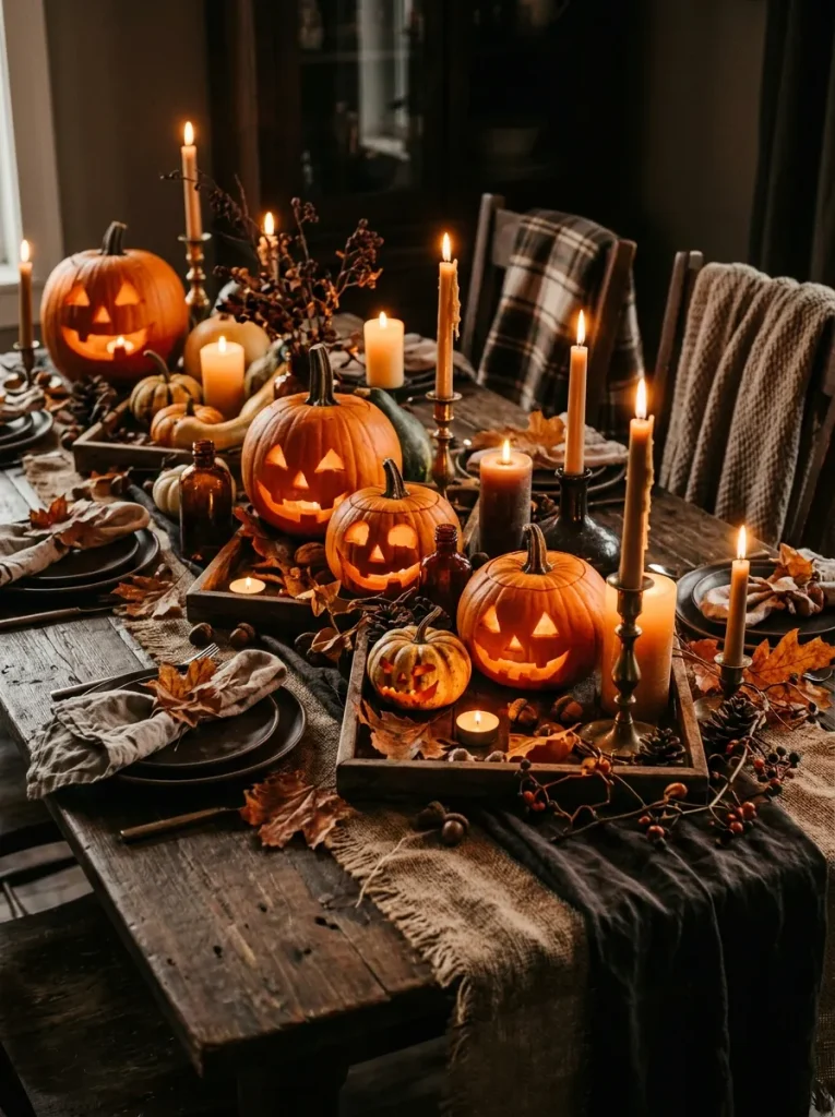 Pumpkin Candle Arrangement