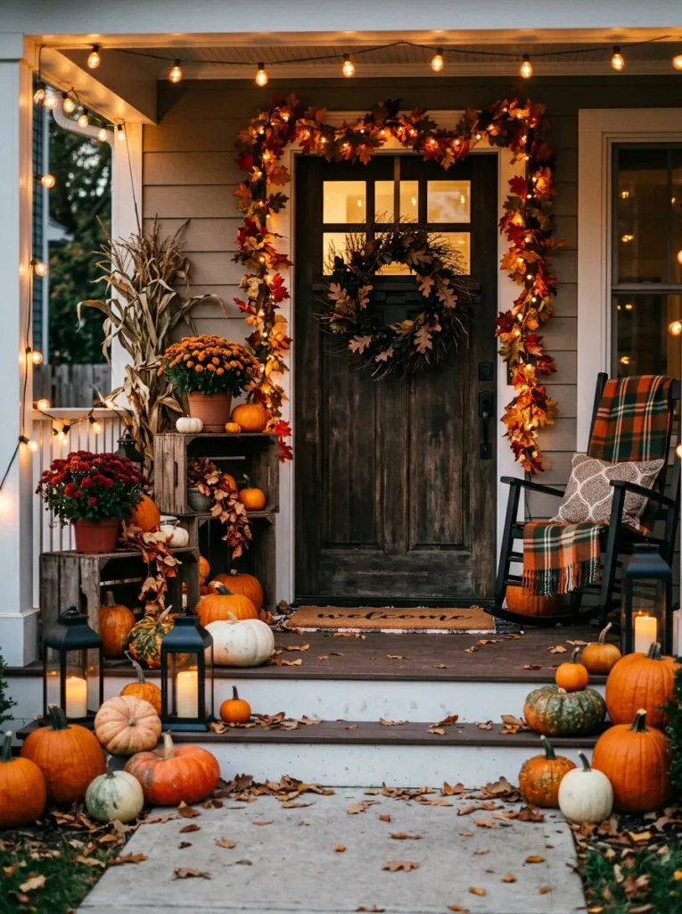 Pumpkin Porch Display