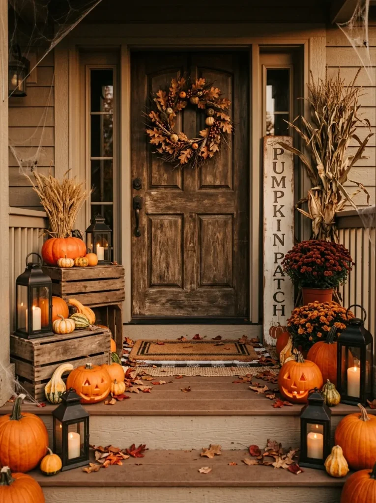 Pumpkin Porch Display
